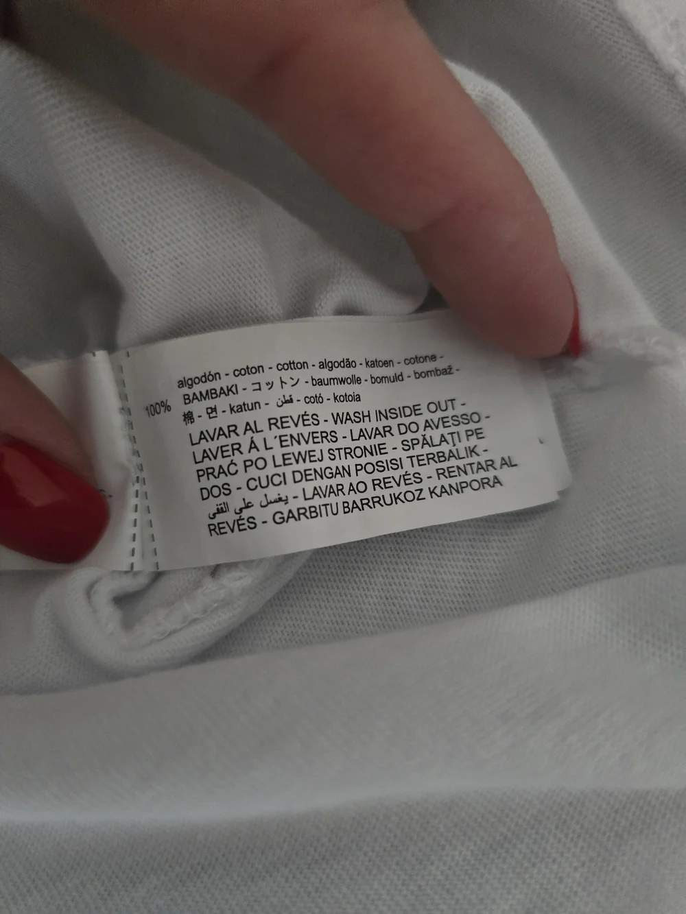 Zara White Tee with Silver Foil Panel Size S Oversized Cotton - Picture 5 of 7
